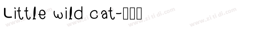 Little wild cat字体转换